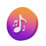 music-festival-colorful-icon-with-notes-and-the-inscription-music-3d-render-png